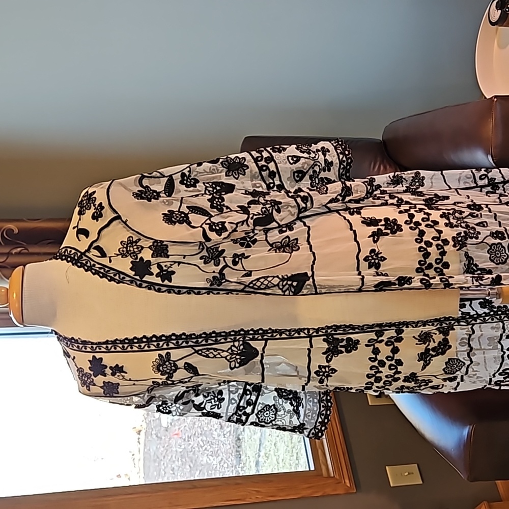 Overlay coat/sweater